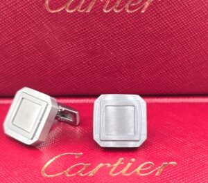 Cartier Cartier Square Minimalist Stainless Steel Cufflinks