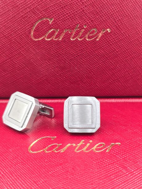 Cartier Cartier Square Minimalist Stainless Steel Cufflinks