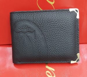 Cartier Style Black Wallet