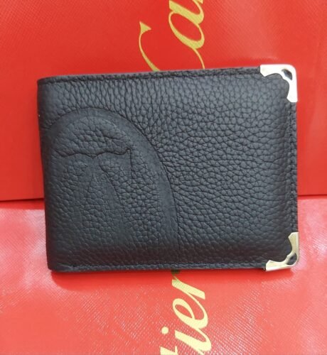 Cartier Style Black Wallet