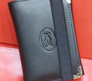 Cartier Style Black Wallet
