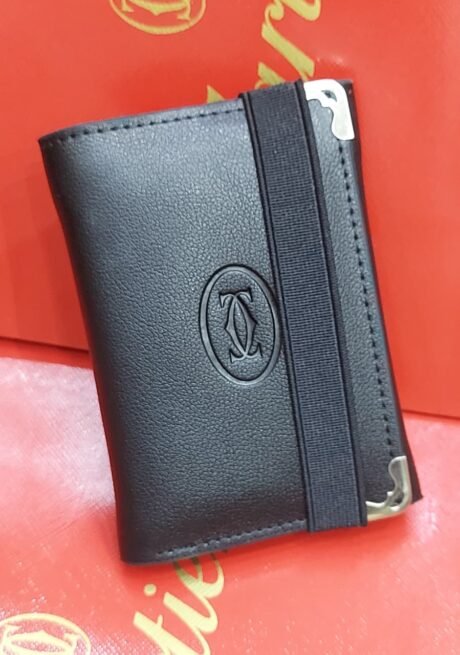 Cartier Style Black Wallet
