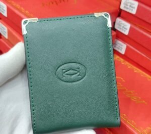 Cartier Style Green Card Holder