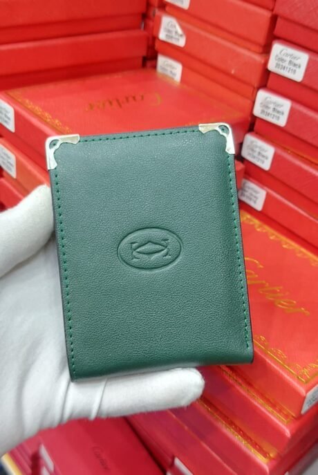 Cartier Style Green Card Holder