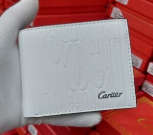 Cartier Style White Wallet