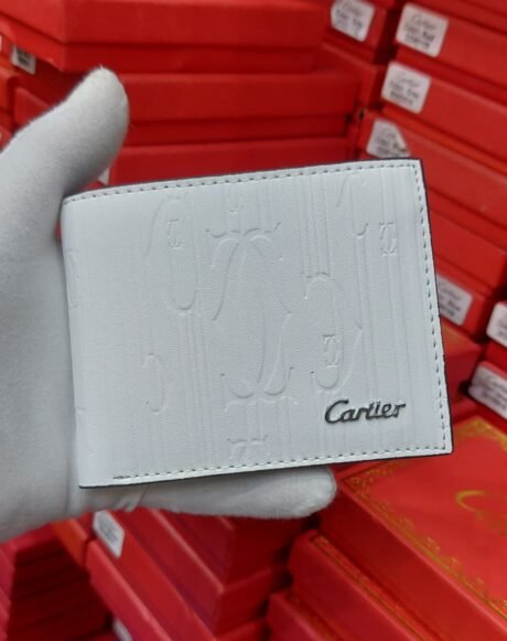 Cartier Style White Wallet