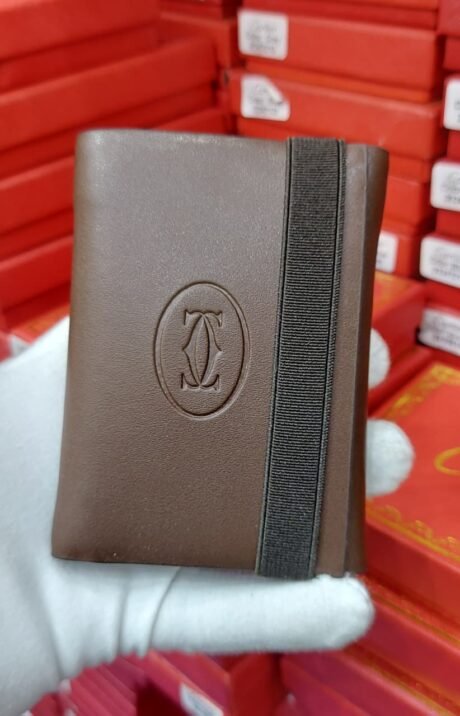 Cartier brown strap wallet