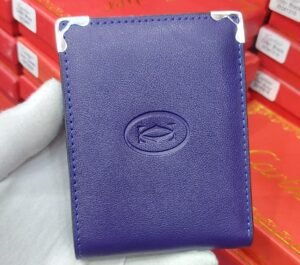 Cartier purple card holder