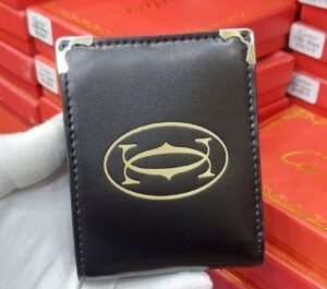 Cartier style black card holder