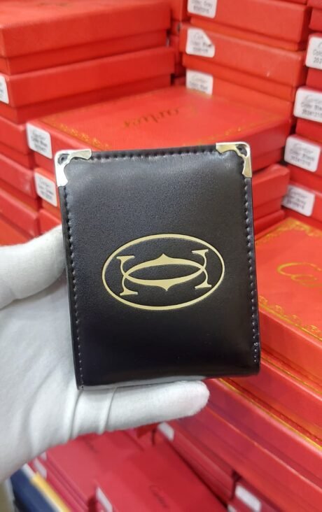 Cartier style black card holder