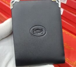 Cartier style black card holder - Compact Wallet