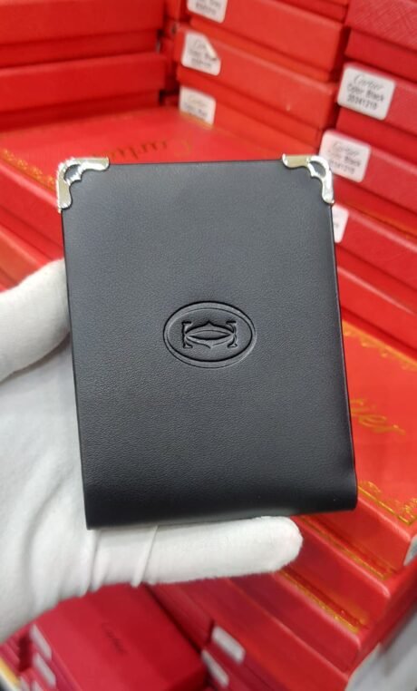Cartier style black card holder - Compact Holder