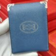 Cartier style blue card holder