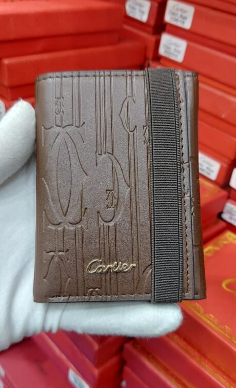 Cartier style brown wallet