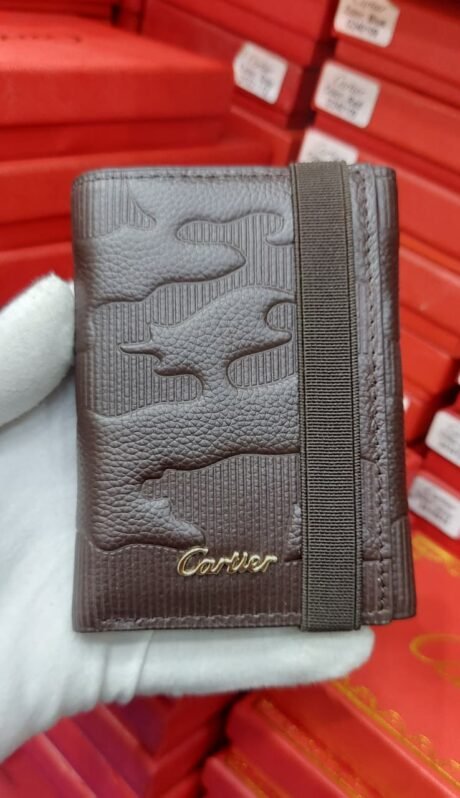 Cartier style brown wallet