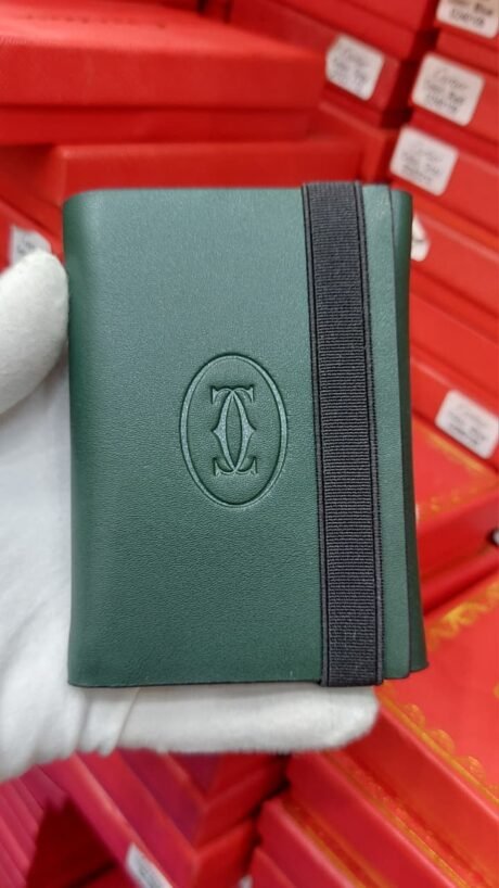 Cartier style green wallet