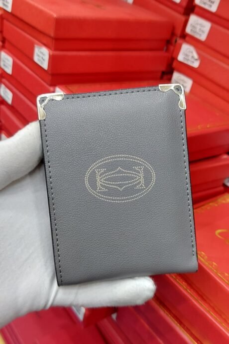 Cartier style grey card holder