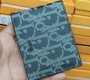 Dior Style Black Wallet
