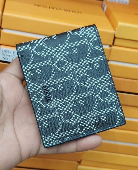 Dior Style Black Wallet