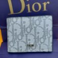 Dior style grey wallet