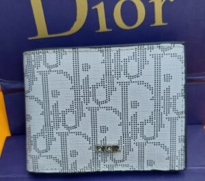 Dior style grey wallet