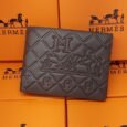 Hermes style brown wallet