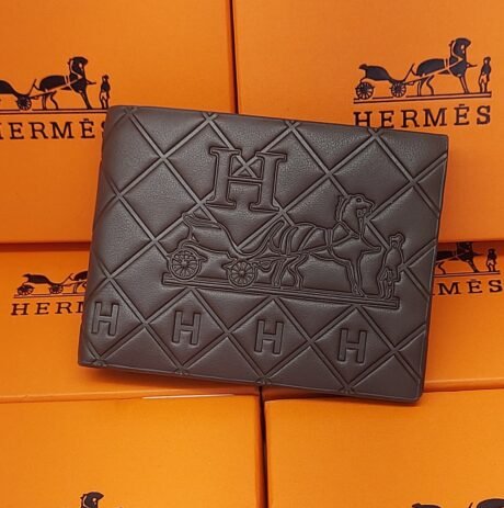 Hermes style brown wallet
