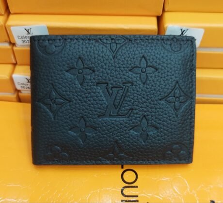 LV Style Black Wallet