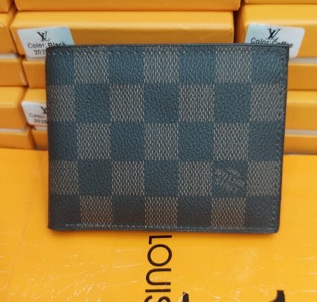 LV Style Checkered Wallet