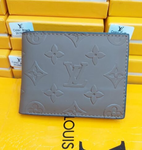 LV grey monogram wallet