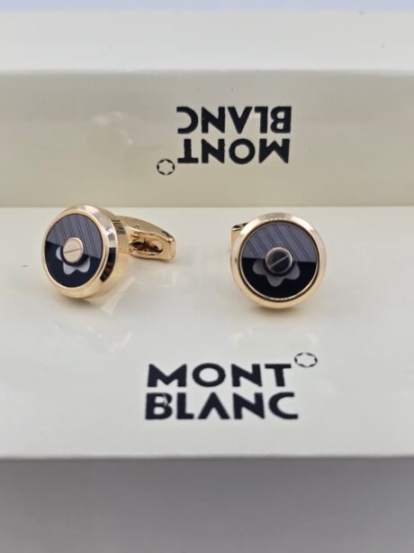 Montblanc Montblanc Half-Moon Gold Cufflinks
