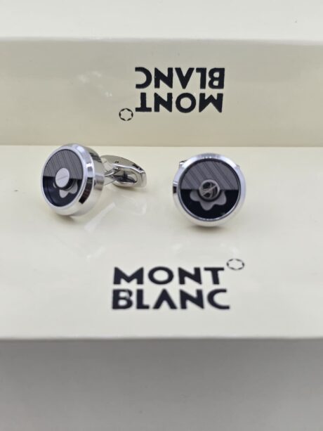 Montblanc Montblanc Half-Textured Black Dial Cufflinks