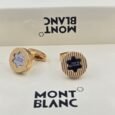 Montblanc Montblanc Star Emblem Textured Gold Cufflinks