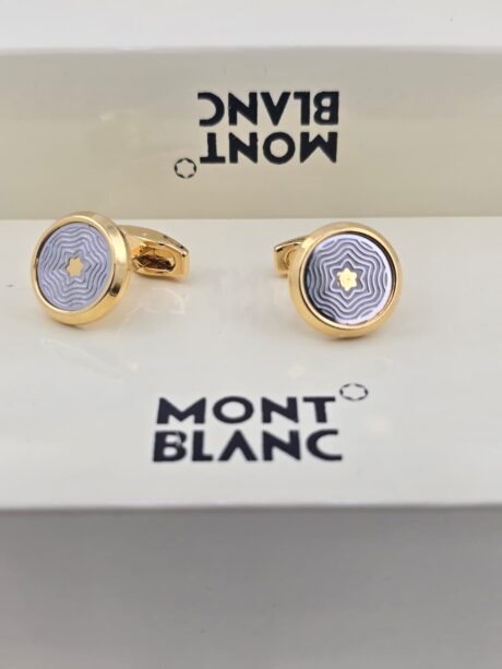 Montblanc Montblanc Wave Pattern Star Cufflinks