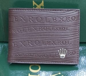 Rolex Style Brown Wallet