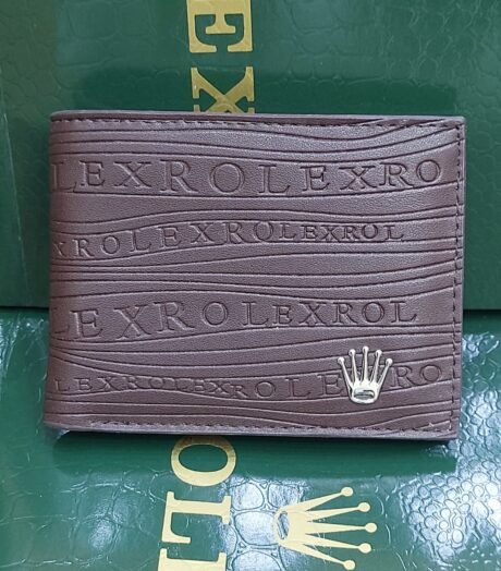 Rolex Style Brown Wallet