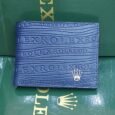 Rolex style blue wallet