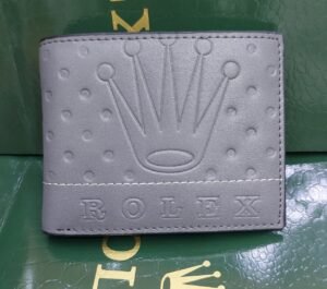 Rolex style grey wallet