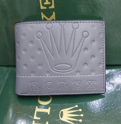 Rolex style grey wallet