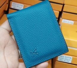 LV Style Blue Wallet – Luxury Slim Leather Bifold Wallet