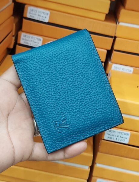 LV Style Blue Wallet