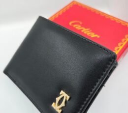 Cartier Leather Wallet – Black Slim Luxury Wallet