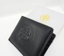 Tory Burch Classic Black Leather Wallet
