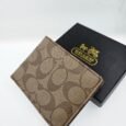 Coach Signature Canvas Brown Wallet