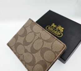 Coach Signature Canvas Brown Wallet