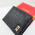 Cartier Quilted Leather Wallet Black