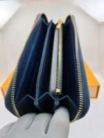 Louis Vuitton Zippy Wallet Navy Blue Taiga Leather - Image 2