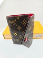 Louis Vuitton Viennois Bifold Wallet Monogram Red Interior