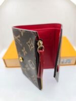Louis Vuitton Viennois Bifold Wallet Monogram Red Interior - Image 2