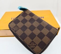 Louis Vuitton Zippy Coin Purse Damier Ebene Brown